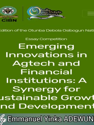 Emerging Innovations in Agtech and Financial Institutions: A Synergy for Sustainable Growth and Development