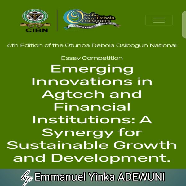 Emerging Innovations in Agtech and Financial Institutions: A Synergy for Sustainable Growth and Development
